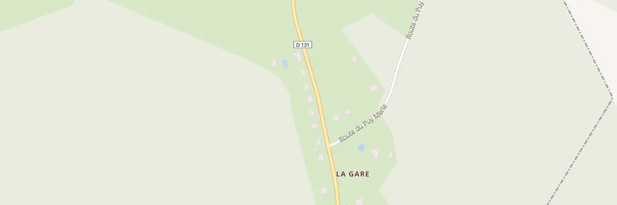 Plan du 10 La Gare à Clergoux