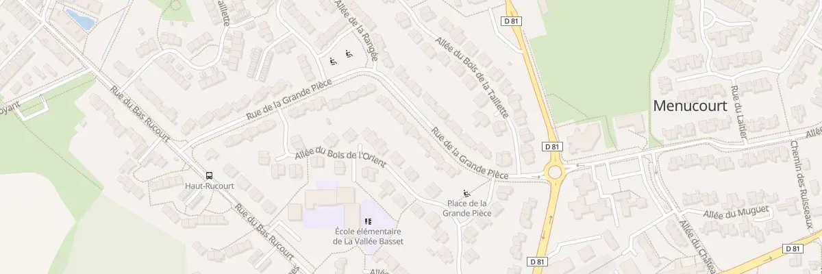 Plan du 13 Rue de la Gde Piece à Menucourt
