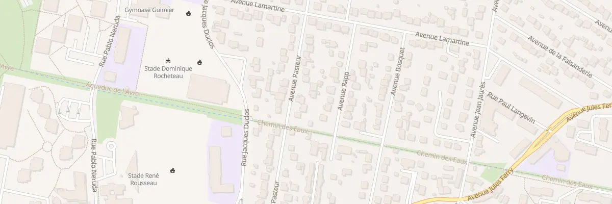 Plan du 50 Rue Pasteur aux Clayes-sous-Bois