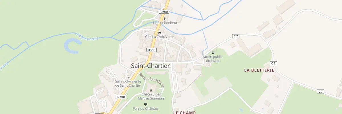 Plan du 13 Rue Hector de Corlay à Saint-Chartier