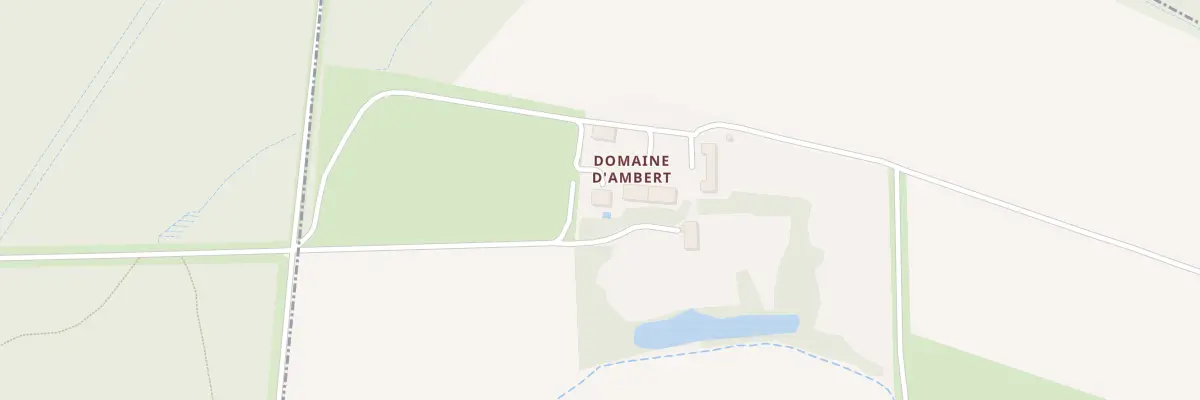 Plan du Domaine d’Ambert à Chanteau