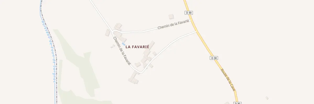 Plan du 140 Che de la Favarié à Noailles