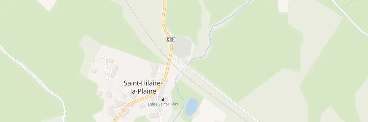 Plan du 1 Rue du Lavoir à Saint-Hilaire-la-Plaine