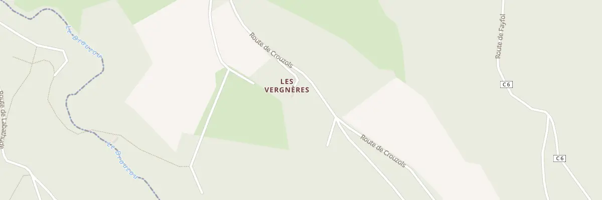 Plan du 5013 Les Vergneres à Labathude