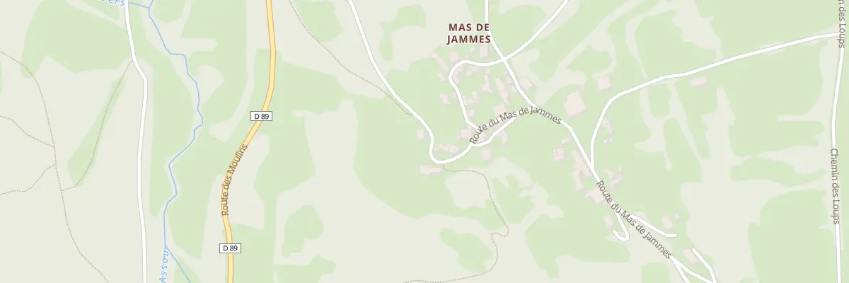 Plan du 5130 Mas de Jammes à La Rouquette