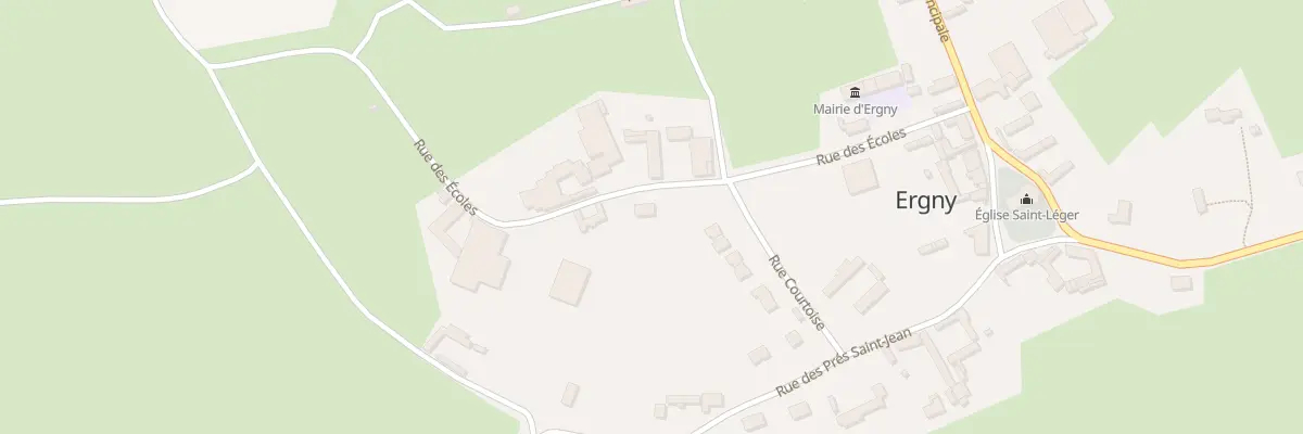 Plan du 13 Rue des Ecoles à Ergny