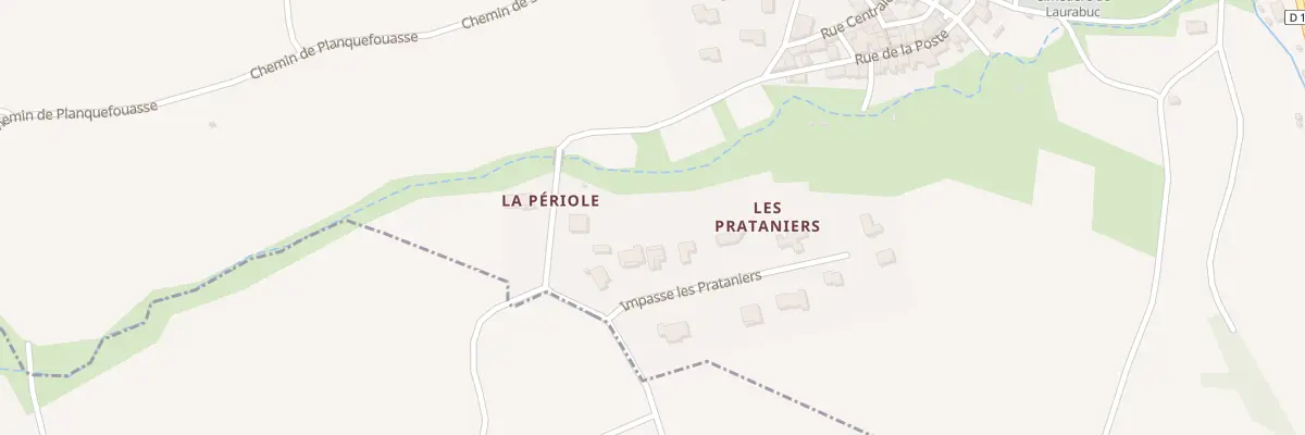 Plan du 63 Les Prataniers à Laurabuc