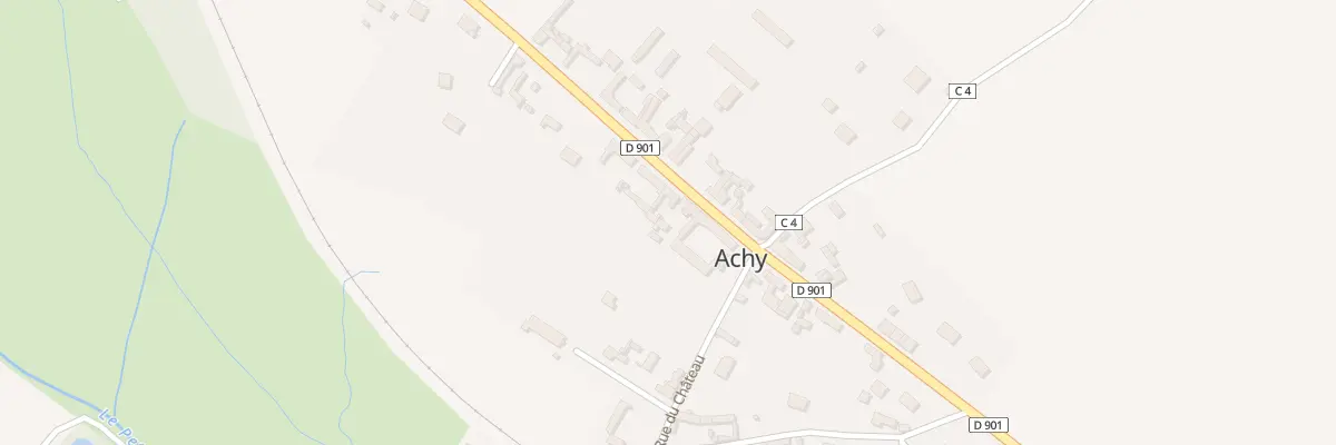 Plan du 24 Rue du Général Leclerc à Achy