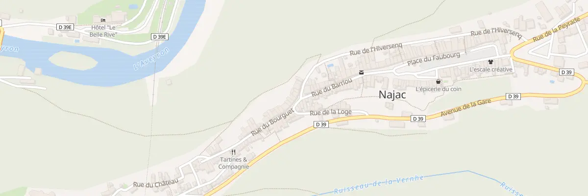 Plan du 34 Rue du Barriou à Najac