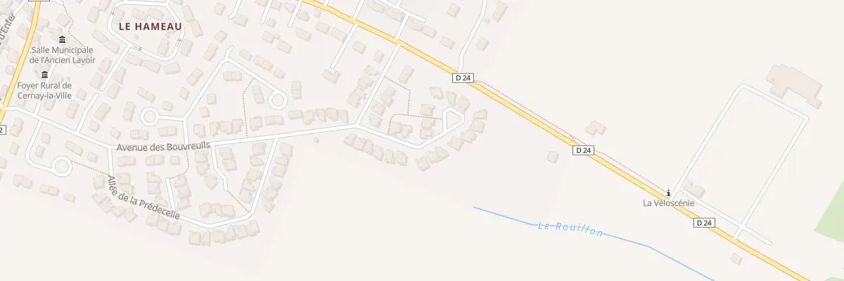 Plan du 5 All des Fauvettes à Cernay-la-Ville