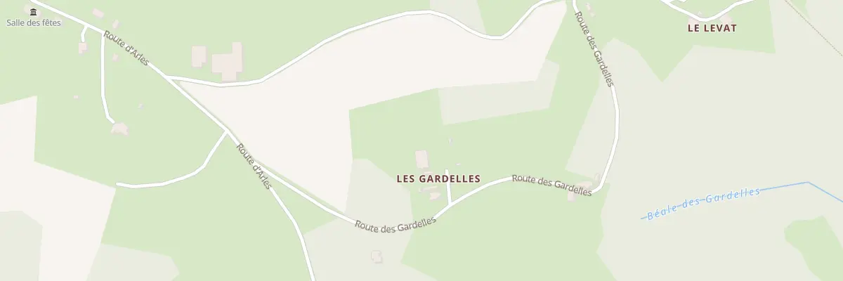 Plan du 5568F Les Gardelles à Saint-Bressou