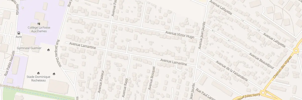 Plan du 20 Av Lamartine aux Clayes-sous-Bois