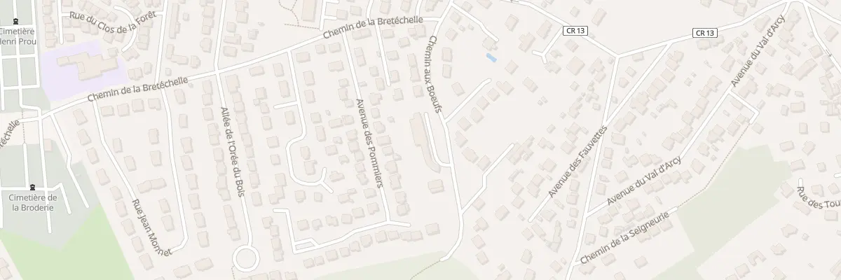 Plan du 8 Che aux Boeufs aux Clayes-sous-Bois