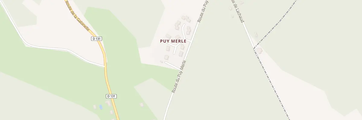 Plan du 3 Puy Merle à Clergoux