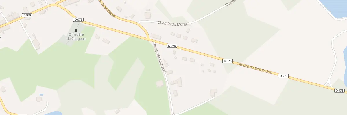 Plan du 10 Rte du Bos Redon à Clergoux