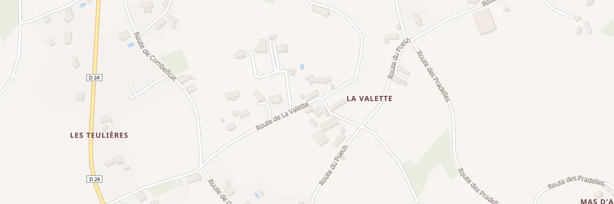 Plan du 5418 La Valette à Sainte-Croix