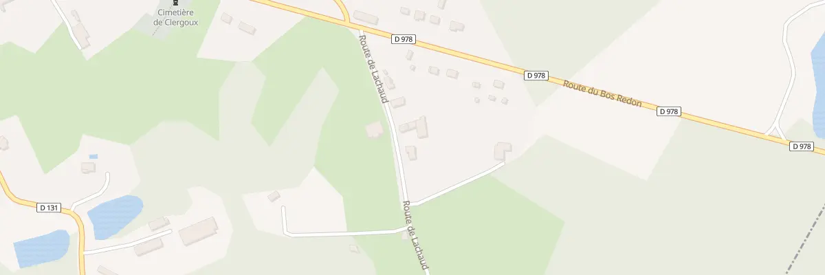 Plan du 5 Rte de Lachaud à Clergoux