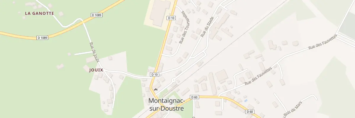 Plan du 1 Rue du Stade à Montaignac-sur-Doustre