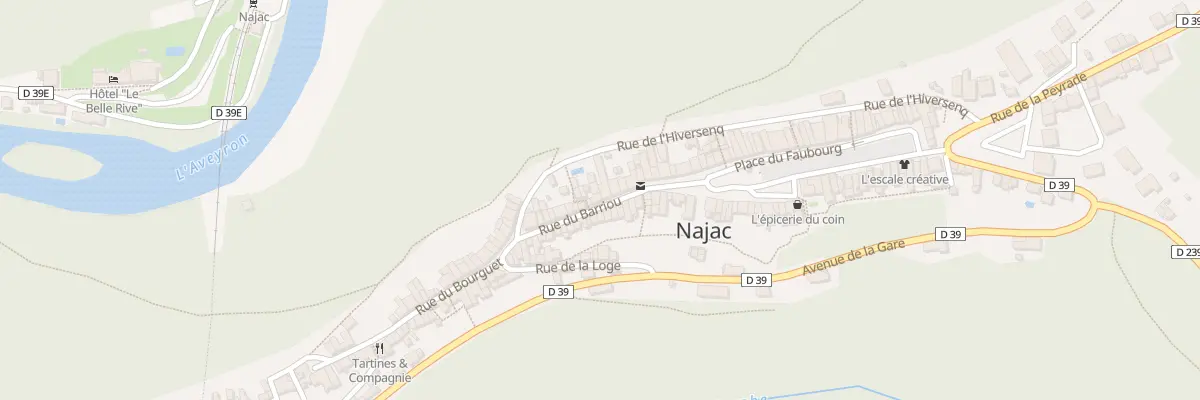 Plan du 10 Rue du Barriou à Najac