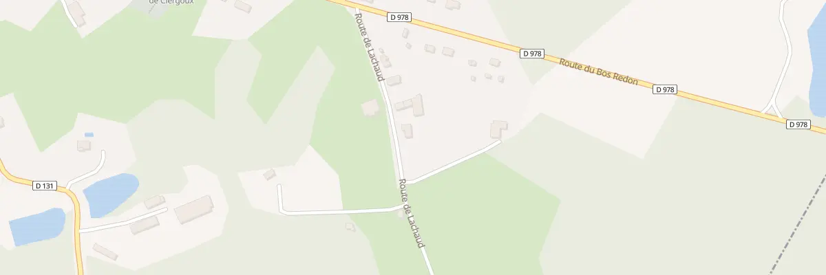 Plan du 7 Rte de Lachaud à Clergoux