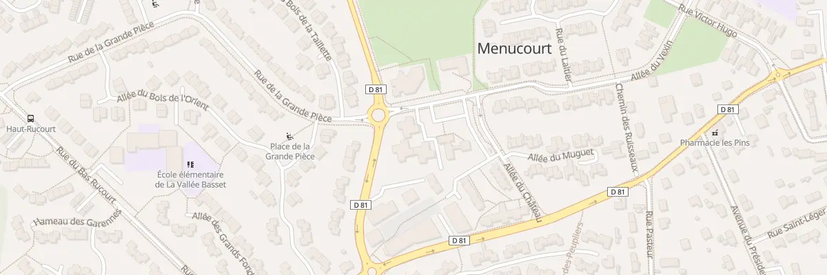 Plan du 3 All de la Plaine à Menucourt