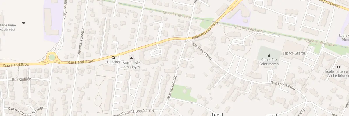 Plan du 2B Rue du Moulin aux Clayes-sous-Bois