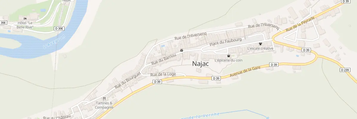 Plan du 5 Rue du Barriou à Najac