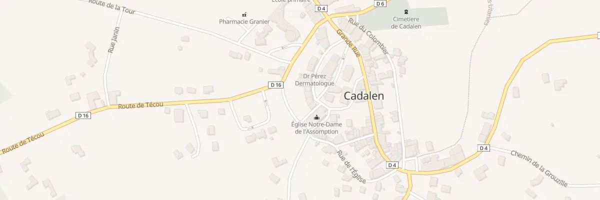 Plan du 17 Rue des Fossés à Cadalen