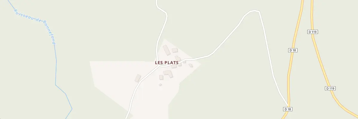 Plan du 2 Les Plats à Bonnefond