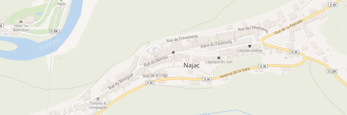 Plan du 1 Rue du Barriou à Najac