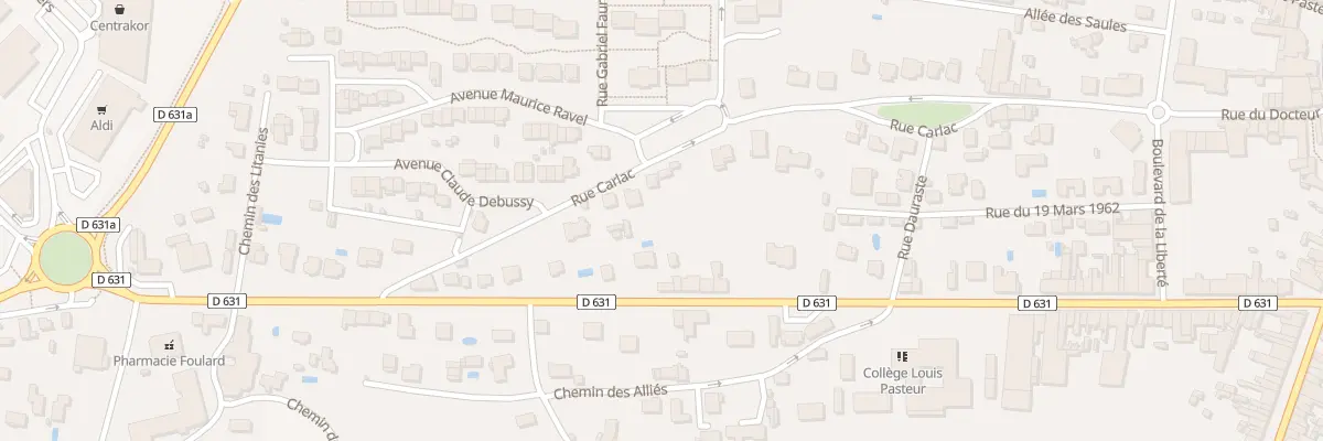 Plan du 39 Rue Carlac à Graulhet