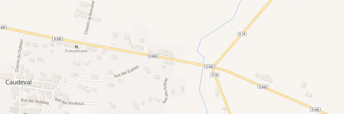 Plan du 2 Av des Platanes à Val de Lambronne