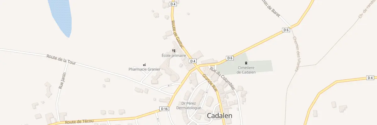 Plan du 19 Rte de Gaillac à Cadalen