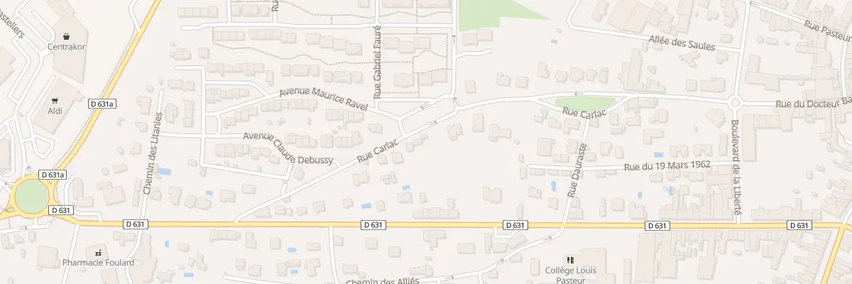 Plan du 33 Rue Carlac à Graulhet