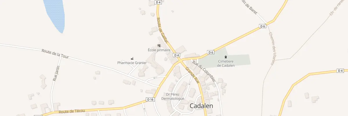 Plan du 15 Rte de Gaillac à Cadalen
