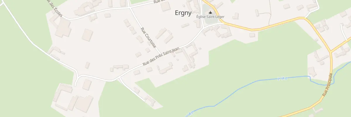 Plan du 13 Rue des Pres St Jean à Ergny