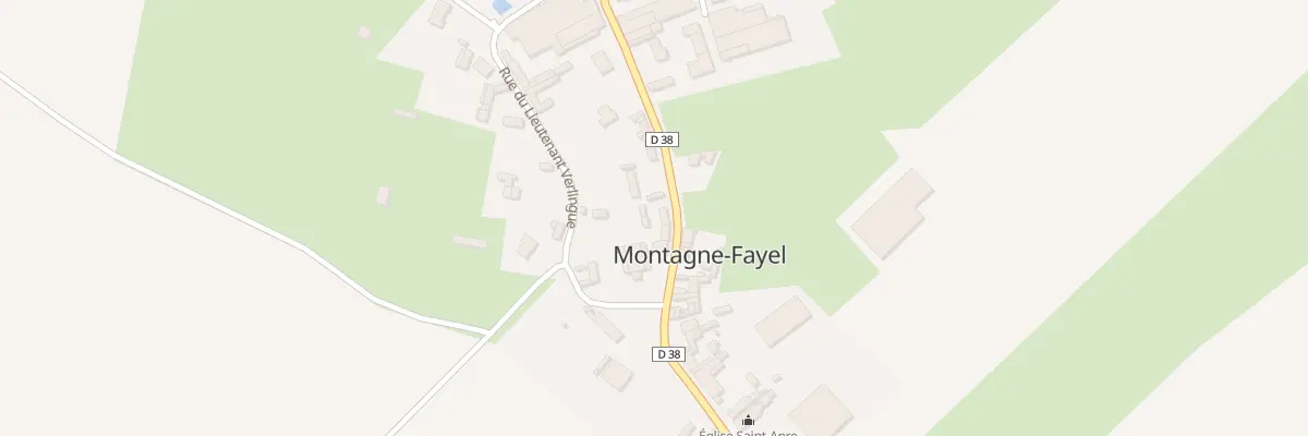 Plan du 40 Rue du Maréchal Leclerc à Montagne-Fayel