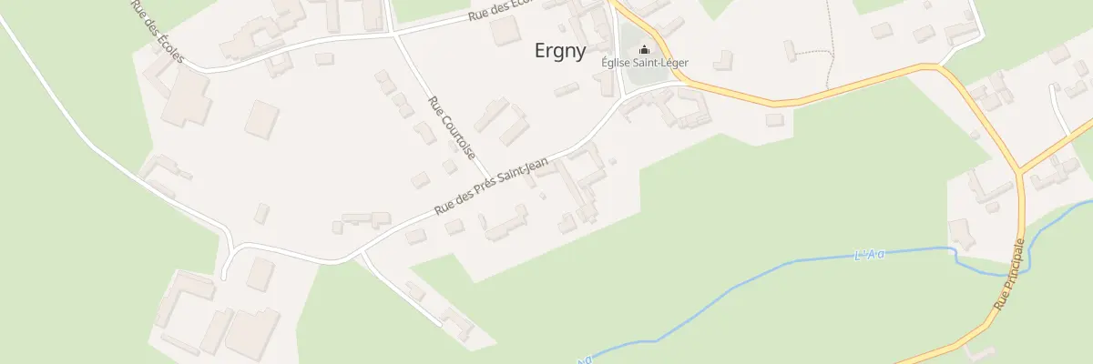Plan du 11 Rue des Pres St Jean à Ergny