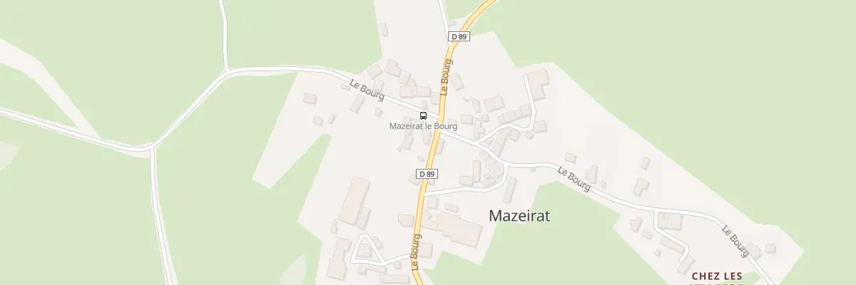Plan du 5008 Le Bourg à Mazeirat