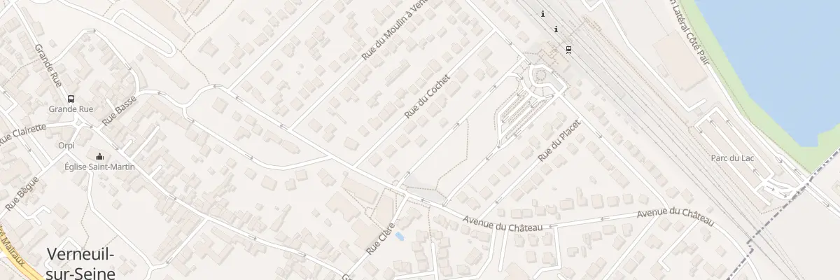 Plan du 4 Rue du Cochet à Verneuil-sur-Seine