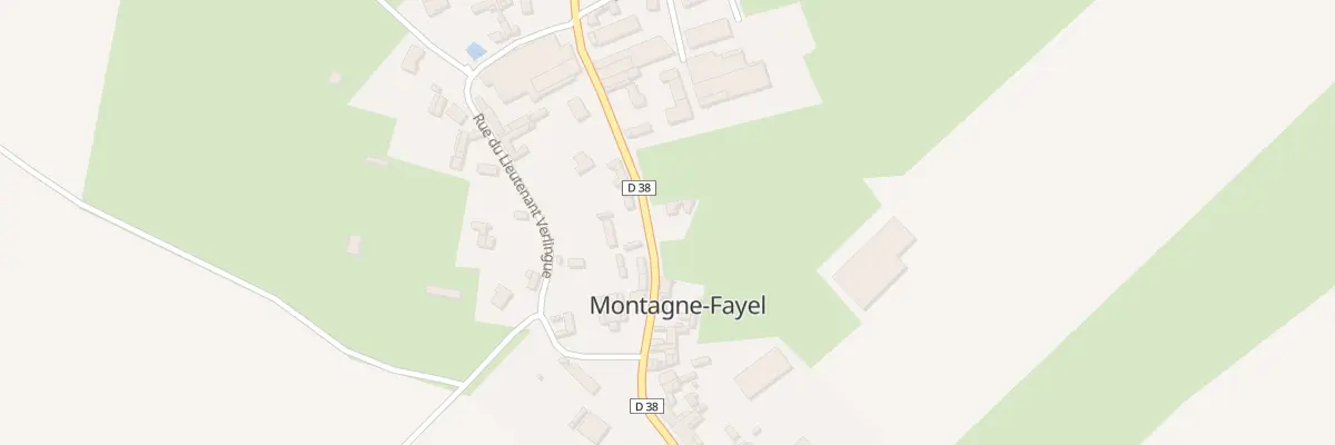 Plan du 37 Rue du Maréchal Leclerc à Montagne-Fayel