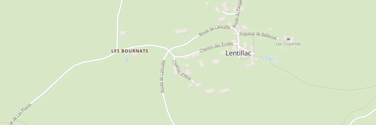 Plan du 5048 Lentillac à Latouille-Lentillac