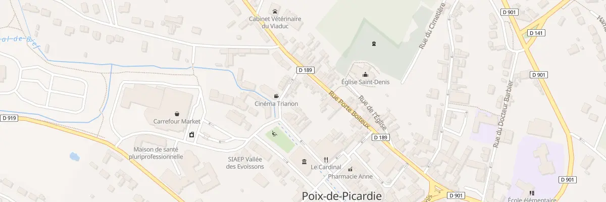 Plan du 19 Rue Porte Boiteux à Poix-de-Picardie