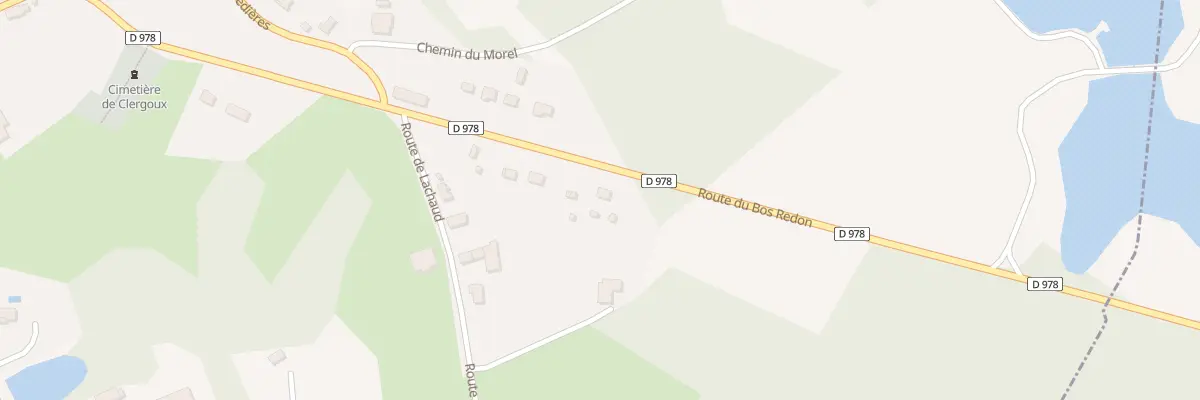 Plan du 18 Rte du Bos Redon à Clergoux