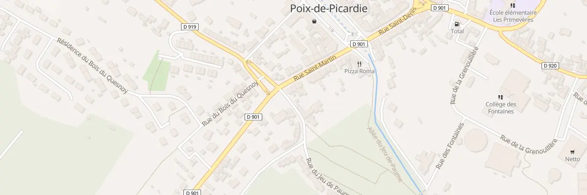 Plan du 1 Rue du Jeu de Paume à Poix-de-Picardie