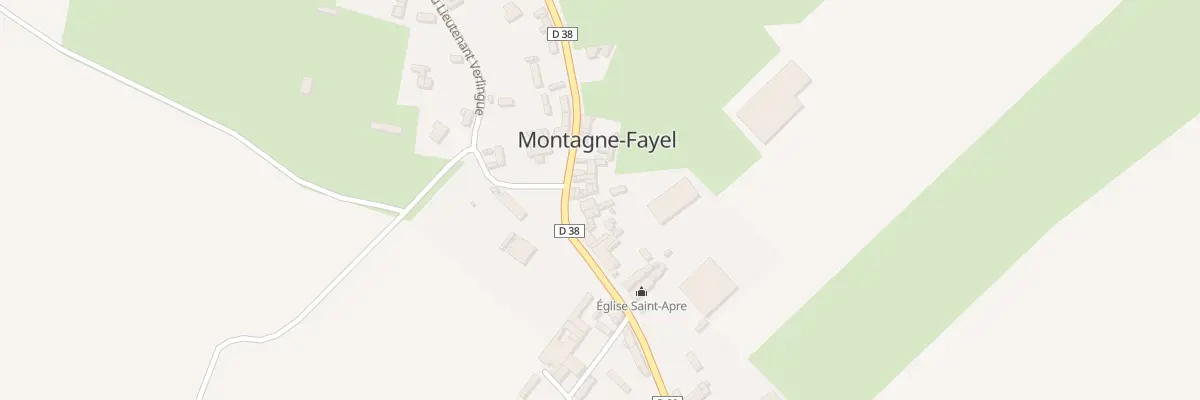Plan du 29 Rue du Maréchal Leclerc à Montagne-Fayel