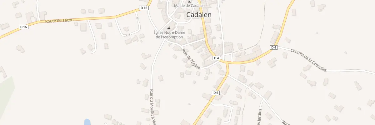 Plan du 105 Rue de l’Eglise à Cadalen
