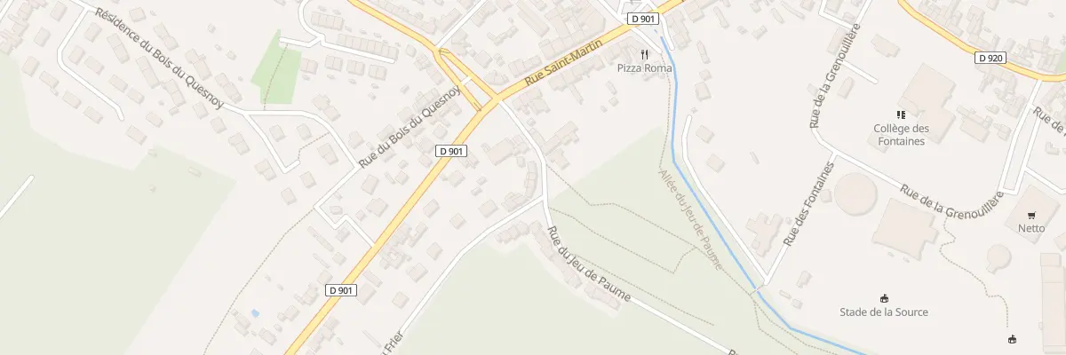 Plan du 8 Rue du Jeu de Paume à Poix-de-Picardie