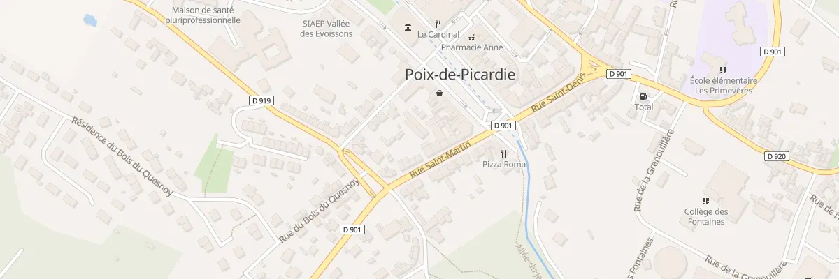 Plan du 10 Rue Saint Martin à Poix-de-Picardie