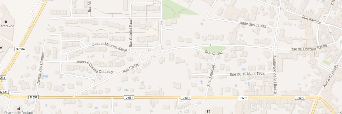 Plan du 29 Rue Carlac à Graulhet